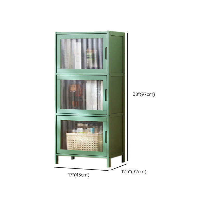 Contemporary Green Wood Accent Cabinet Rectangle Grooves Accent Cabinet Clearhalo 'Cabinets & Chests' 'cabinets_chests' 'furn' 'furn_cabinets_chests' 'Furniture' 'Living Room Furniture' 7301975