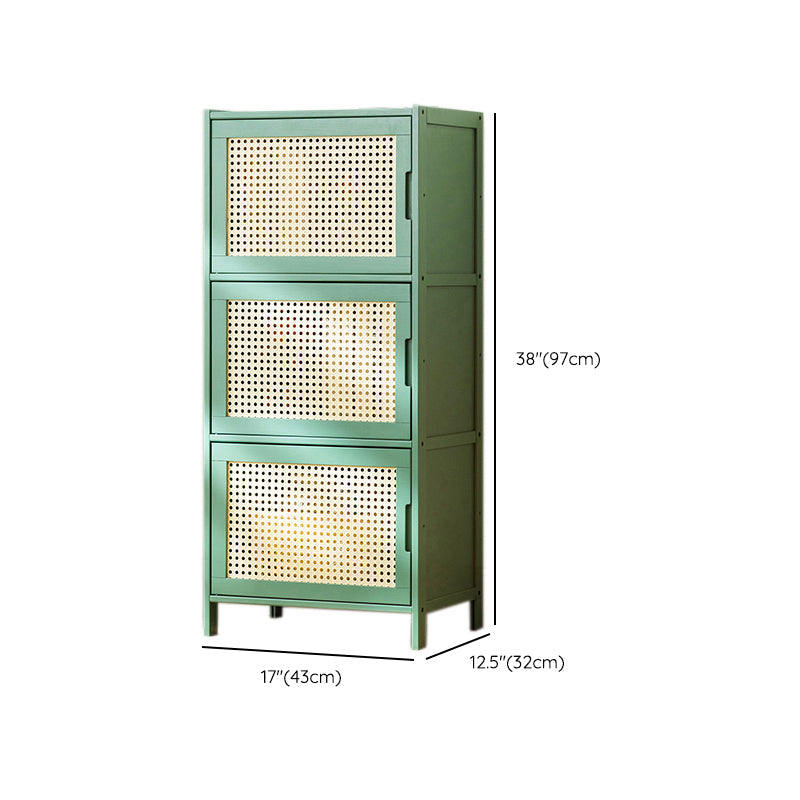 Contemporary Green Wood Accent Cabinet Rectangle Grooves Accent Cabinet Clearhalo 'Cabinets & Chests' 'cabinets_chests' 'furn' 'furn_cabinets_chests' 'Furniture' 'Living Room Furniture' 7301977