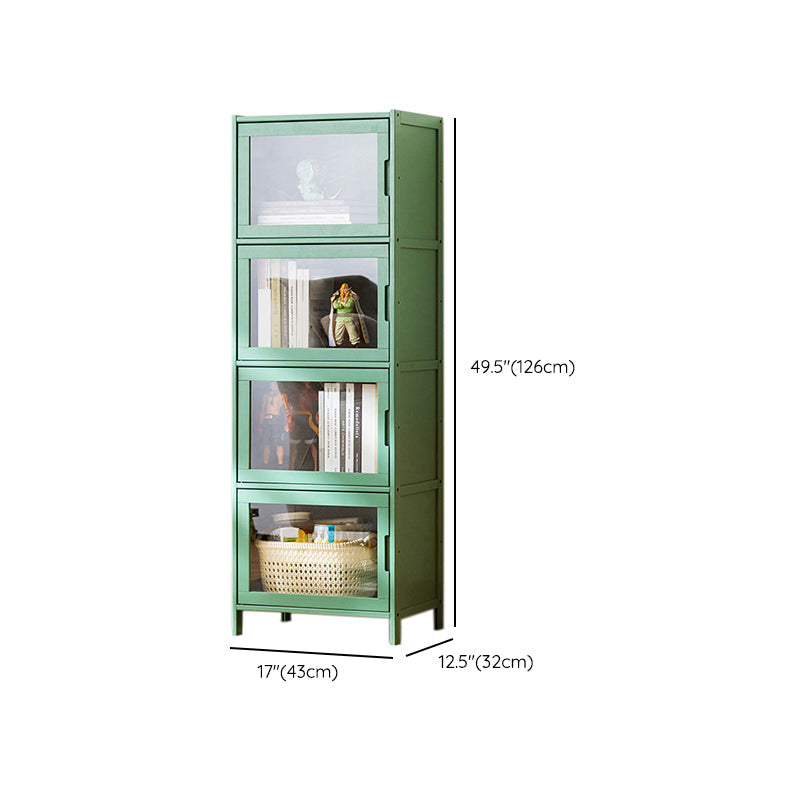 Contemporary Green Wood Accent Cabinet Rectangle Grooves Accent Cabinet Clearhalo 'Cabinets & Chests' 'cabinets_chests' 'furn' 'furn_cabinets_chests' 'Furniture' 'Living Room Furniture' 7301978