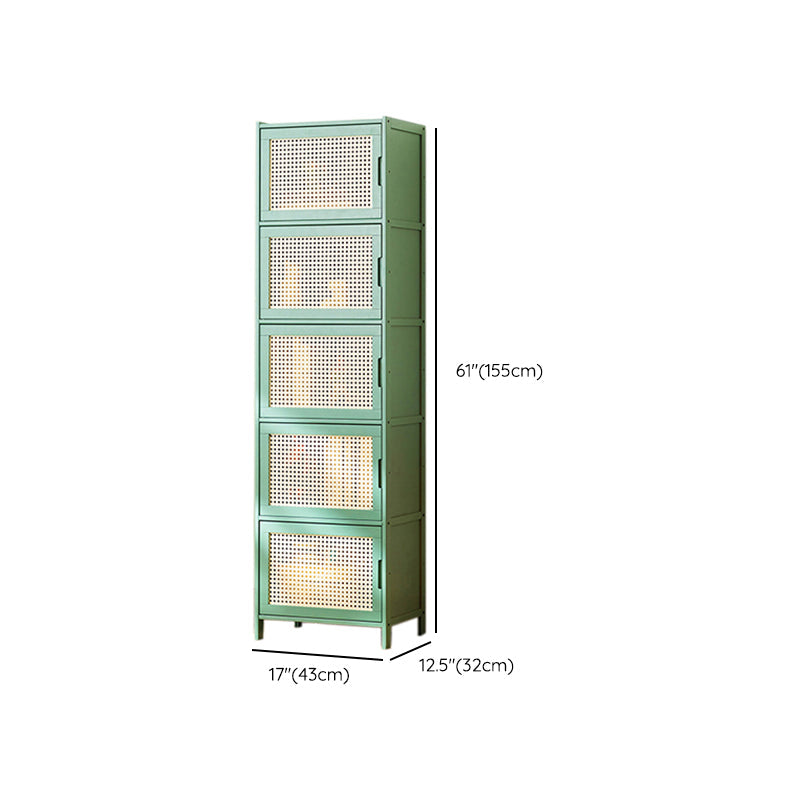 Contemporary Green Wood Accent Cabinet Rectangle Grooves Accent Cabinet Clearhalo 'Cabinets & Chests' 'cabinets_chests' 'furn' 'furn_cabinets_chests' 'Furniture' 'Living Room Furniture' 7301981