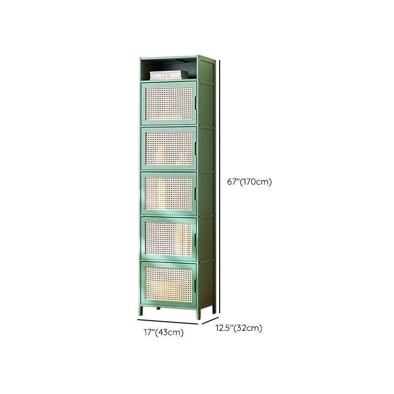 Contemporary Green Wood Accent Cabinet Rectangle Grooves Accent Cabinet Clearhalo 'Cabinets & Chests' 'cabinets_chests' 'furn' 'furn_cabinets_chests' 'Furniture' 'Living Room Furniture' 7301984
