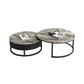 Slate Coffee Table Slate Nesting Coffee Table Set with Storage Drawer