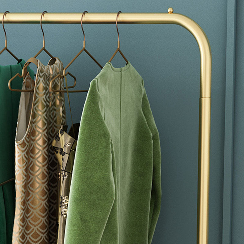 Eigentijdse jashanger vrijstaand metalen kaprek met opslagplanken