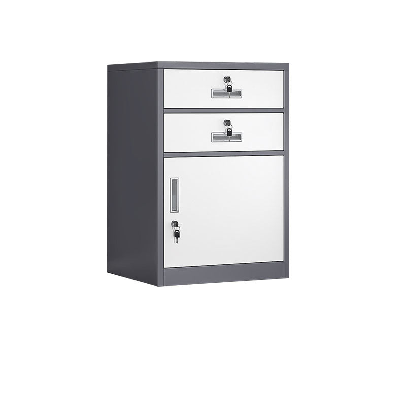 Industrial Metal Filing Cabinet Locking Drawers and Storage Cabinet Gray-White 2 Clearhalo 'Filing Cabinets' 'filling_cabinets' 'furn' 'furn_filling_cabinets' 'Furniture' 'Office Furniture' 7305244