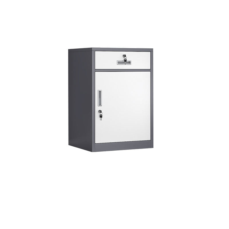 Industrial Metal Filing Cabinet Locking Drawers and Storage Cabinet Gray-White 1 Clearhalo 'Filing Cabinets' 'filling_cabinets' 'furn' 'furn_filling_cabinets' 'Furniture' 'Office Furniture' 7305251