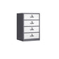 Industrial Metal Filing Cabinet Locking Drawers and Storage Cabinet Gray-White 4 Clearhalo 'Filing Cabinets' 'filling_cabinets' 'furn' 'furn_filling_cabinets' 'Furniture' 'Office Furniture' 7305256
