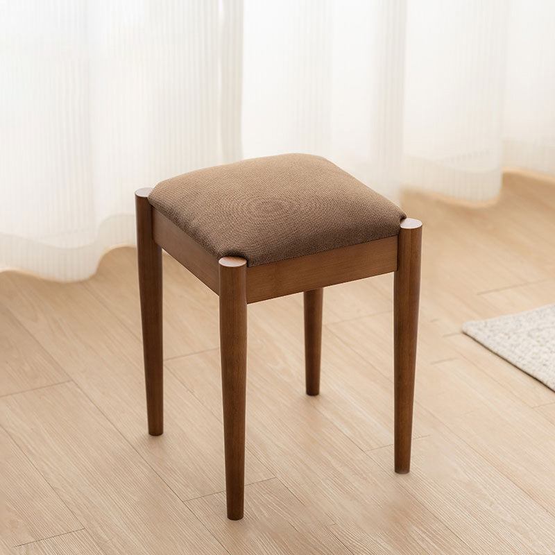 Modern Drawer Dressing Table Solid Wood Dresser Mirrored Vanity in Brone Vanity Stool None Tan Clearhalo 'Bedroom Furniture' 'furn' 'furn_makeup_vanities' 'Furniture' 'Makeup Vanities' 'makeup_vanities' 7305641