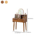 Modern Drawer Dressing Table Solid Wood Dresser Mirrored Vanity in Brone Clearhalo 'Bedroom Furniture' 'furn' 'furn_makeup_vanities' 'Furniture' 'Makeup Vanities' 'makeup_vanities' 7305655