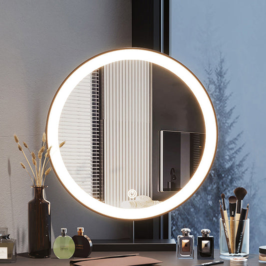 Modern Make-up Vanity with 3 Drawers in Black Solid Wood Vanity Desk Clearhalo 'Bedroom Furniture' 'furn' 'furn_makeup_vanities' 'Furniture' 'Makeup Vanities' 'makeup_vanities' 7305687