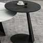 White Round Coffee Table Slate Coffee Table Set with Black Legs Clearhalo 'Coffee & Accent Tables' 'Coffee Tables' 'coffee_tables' 'furn' 'furn_coffee_tables' 'Furniture' 'Living Room Furniture' 7305754