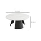 White Round Coffee Table Slate Coffee Table Set with Black Legs Clearhalo 'Coffee & Accent Tables' 'Coffee Tables' 'coffee_tables' 'furn' 'furn_coffee_tables' 'Furniture' 'Living Room Furniture' 7305759