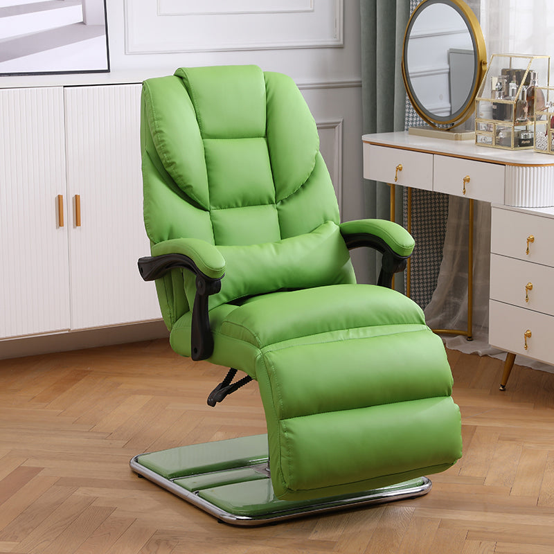 Sedia reclinabile in venaio in pelle di colore reclinabile standard girevole