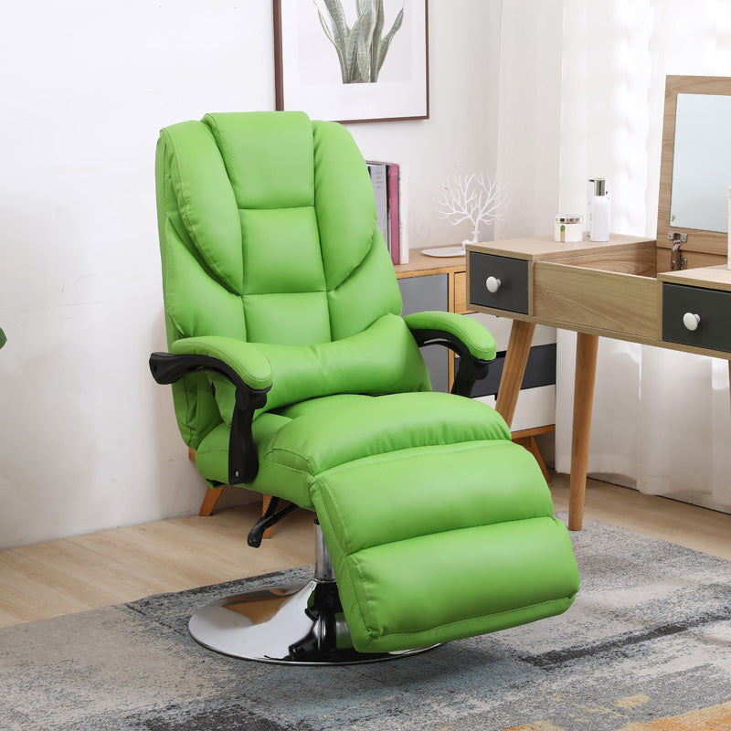 Sedia reclinabile in venaio in pelle di colore reclinabile standard girevole