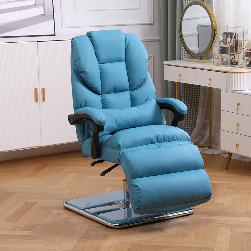 Sedia reclinabile in venaio in pelle di colore reclinabile standard girevole