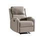 Manial-Push Back Standard Recliner Solid Color Faux Leather Recliner Chair Gray Clearhalo 'Chairs & Seating' 'furn' 'furn_recliners' 'Furniture' 'Living Room Furniture' 'Recliners' 7305795