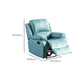 Traditional Standard Recliner Metal Indoor Swiveling Manual-Push Botton Clearhalo 'Chairs & Seating' 'furn' 'furn_recliners' 'Furniture' 'Living Room Furniture' 'Recliners' 7305828