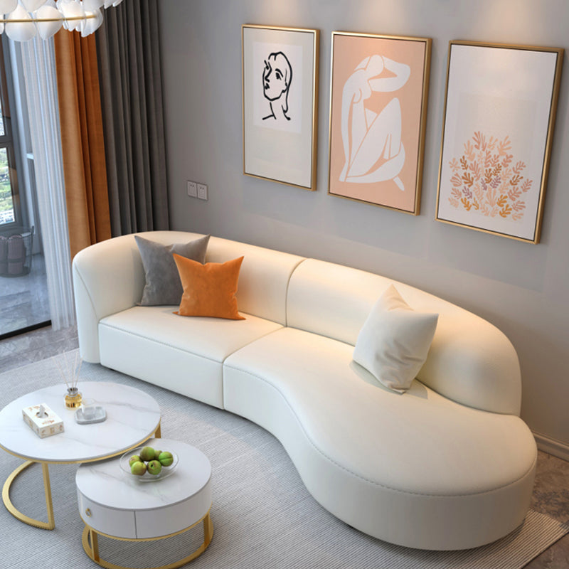 Divano sezionale resistente alle macchie di legno per soggiorno