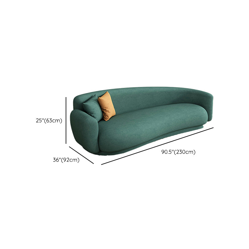 Green Sofa Solid Wood Water Resistant Seating for Living Room