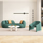 Green Sofa Stationary Water Resistant Seating for Living Room