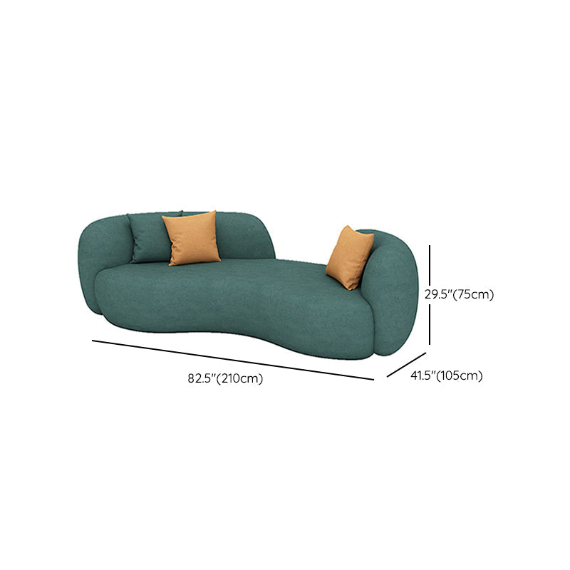 Green Sofa Stationary Water Resistant Seating for Living Room