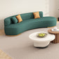 Green Sofa Stationary Scratch Resistant Seating for Living Room