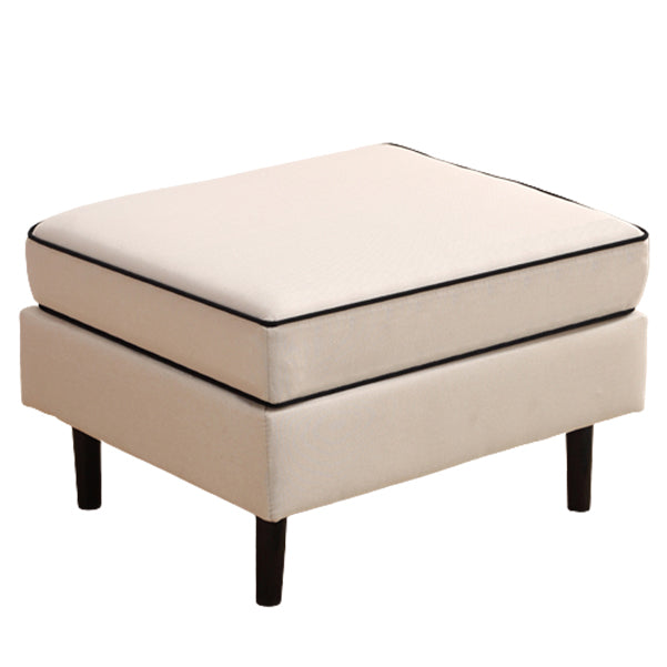 Modern Cushioned Chaise Lounge One Armed Chaise with Recessed Arms for Living Room Ottoman None Beige Clearhalo 'Chairs & Seating' 'Chaise Lounge' 'chaise_lounge' 'furn' 'furn_chaise_lounge' 'Furniture' 'Living Room Furniture' 7306602