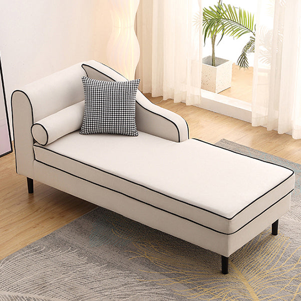 Modern Cushioned Chaise Lounge One Armed Chaise with Recessed Arms for Living Room Clearhalo 'Chairs & Seating' 'Chaise Lounge' 'chaise_lounge' 'furn' 'furn_chaise_lounge' 'Furniture' 'Living Room Furniture' 7306606