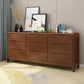 Tocador contemporáneo tocador de almacenamiento de madera maciza con cajones