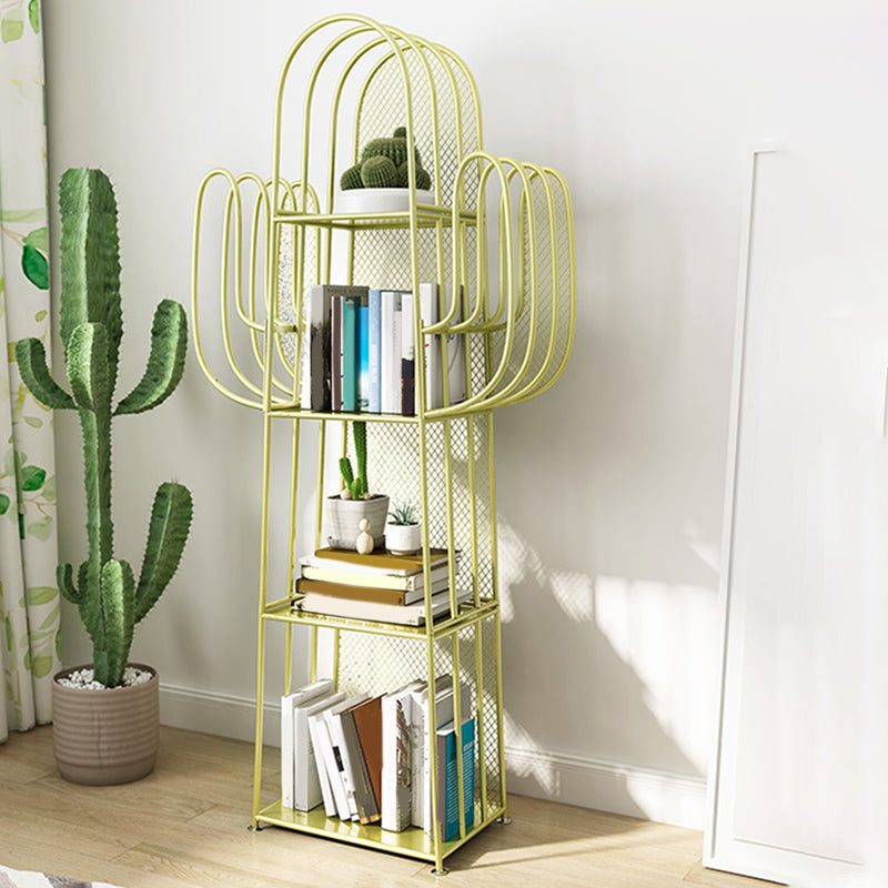 Skandinavisches antikes Finish -Regal -Bücherregal Metall Etagere Bücherregal, 59,05 "H.