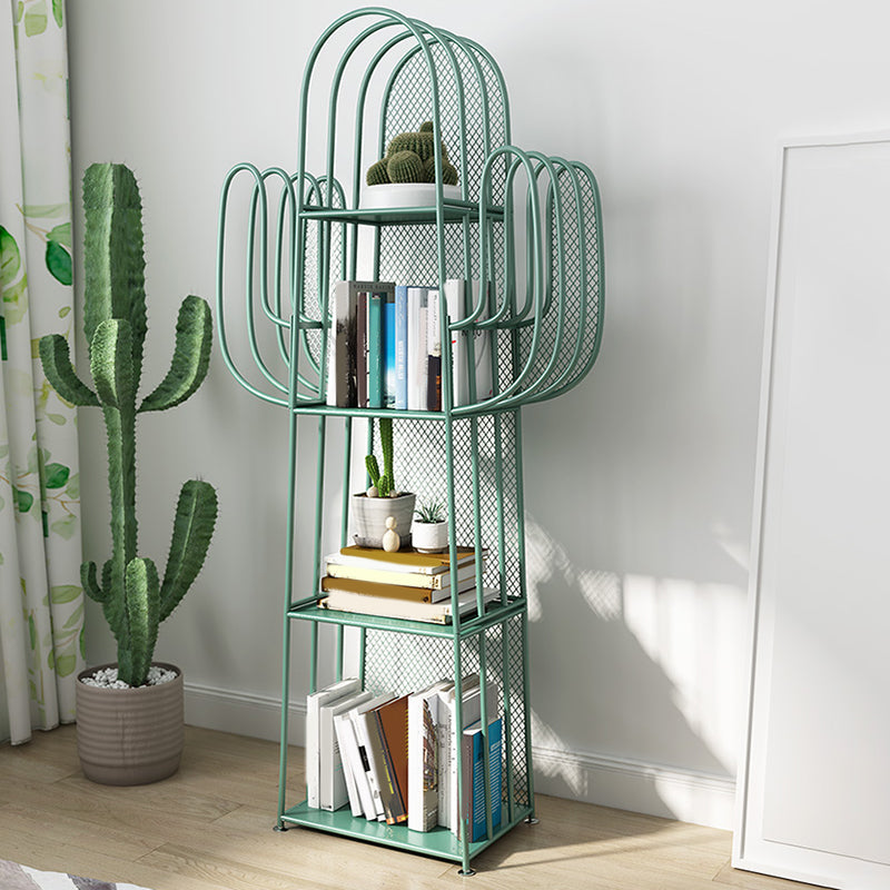 Skandinavisches antikes Finish -Regal -Bücherregal Metall Etagere Bücherregal, 59,05 "H.