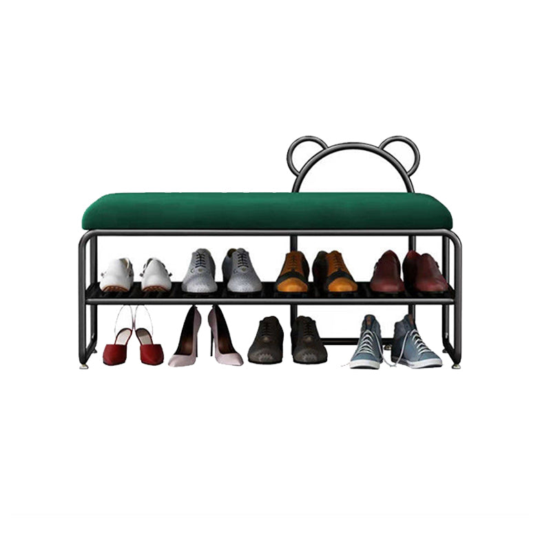 Modern Entryway Bench Cushioned Metal Seating Bench , 12.5 Inch W Clearhalo 'Benches' 'Chairs & Seating' 'furn' 'furn_benches' 'Furniture' 'Living Room Furniture' 7306985