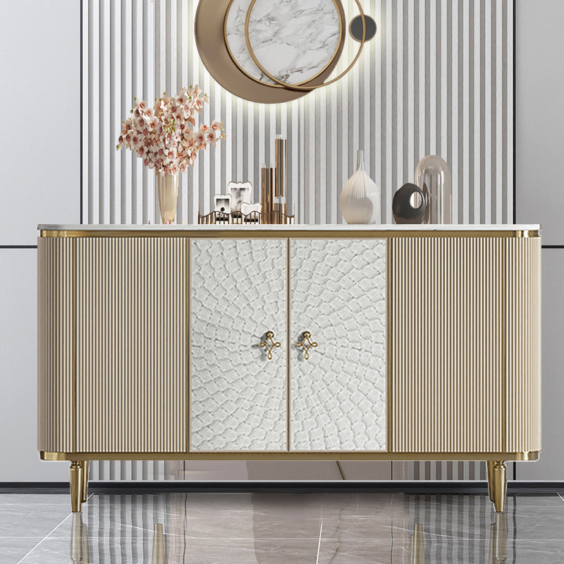 Gabinetes de madera de ingeniería modernos de aparador Credenza, 35.4 pulgadas de altura