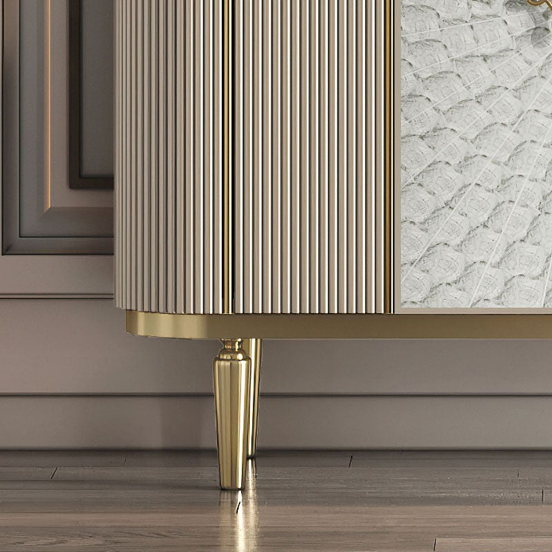 Gabinetes de madera de ingeniería modernos de aparador Credenza, 35.4 pulgadas de altura