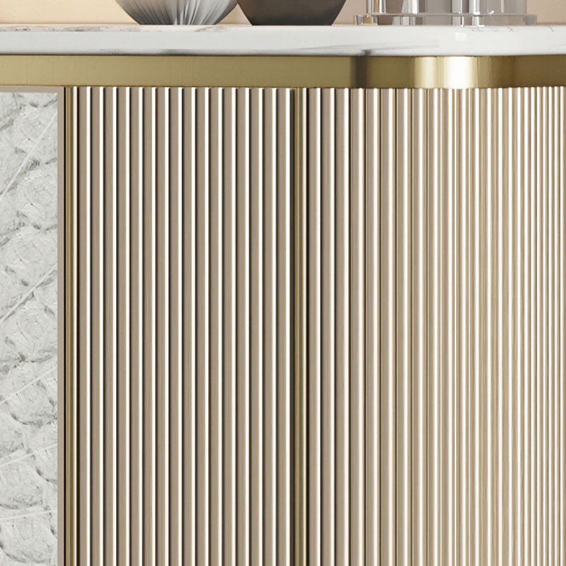 Gabinetes de madera de ingeniería modernos de aparador Credenza, 35.4 pulgadas de altura