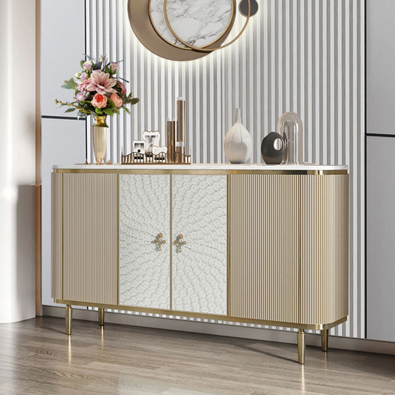 Gabinetes de madera de ingeniería modernos de aparador Credenza, 35.4 pulgadas de altura