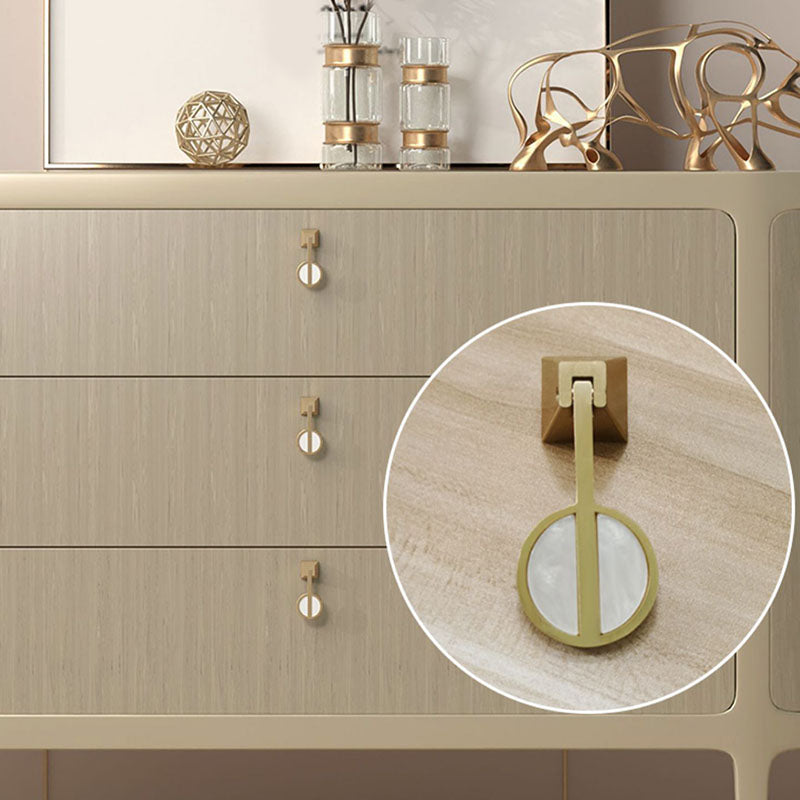 Tavolo a buffet glam a buffet di stoccaggio in legno solido per sala da pranzo