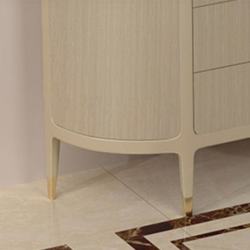 Tavolo a buffet glam a buffet di stoccaggio in legno solido per sala da pranzo