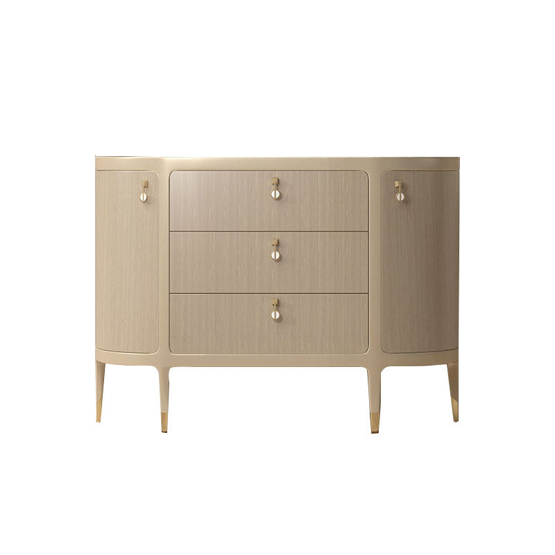 Tavolo a buffet glam a buffet di stoccaggio in legno solido per sala da pranzo