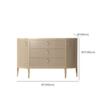 Tavolo a buffet glam a buffet di stoccaggio in legno solido per sala da pranzo