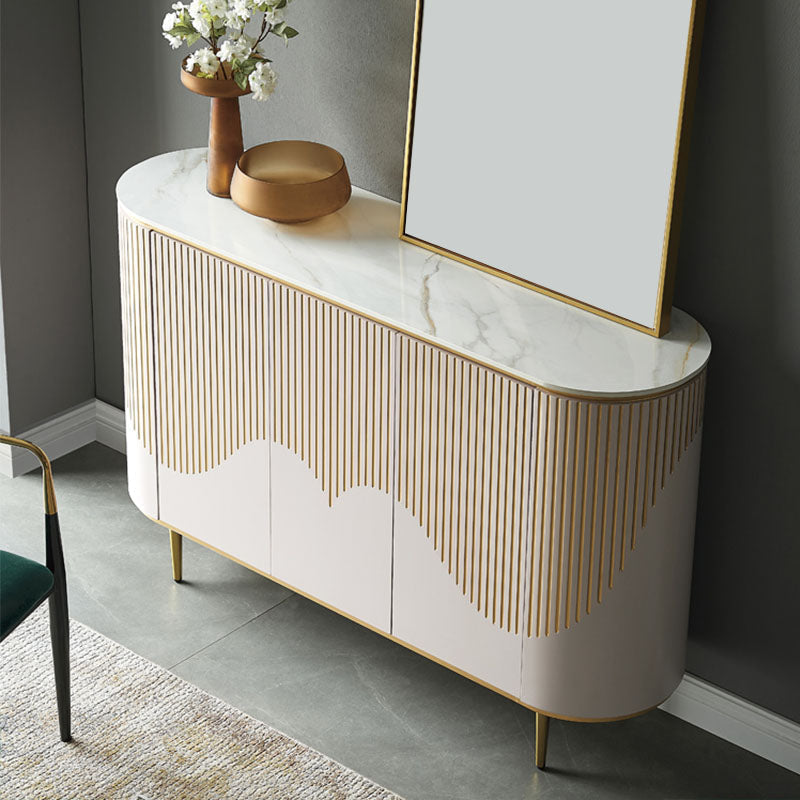 Tavolo da tavolo a buffet in stile glam con porte per sala da pranzo