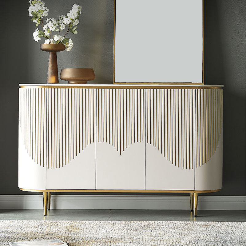 Tavolo da tavolo a buffet in stile glam con porte per sala da pranzo