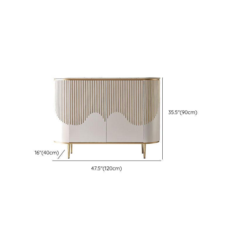 Tavolo da tavolo a buffet in stile glam con porte per sala da pranzo