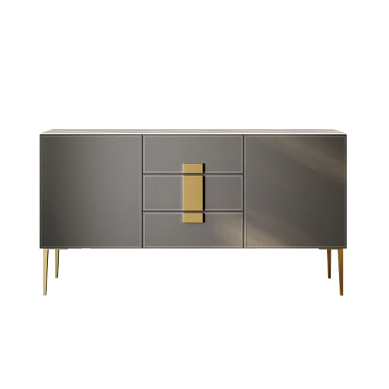 Glam Buffet Table Stone Sideboard Armadio con porte per soggiorno