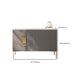 Glam Buffet Table Stone Sideboard Armadio con porte per soggiorno