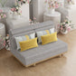 Divano per dormiente futon senza braccia contemporaneo divano letto per dormiente futon grigio
