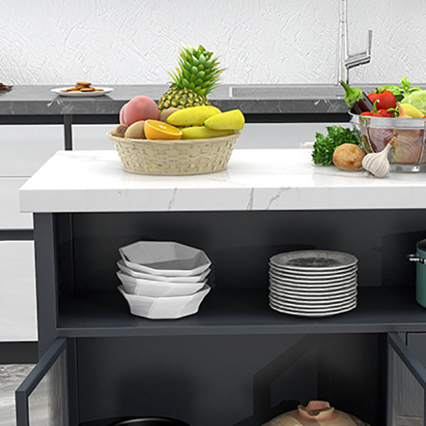 Tavolo da pranzo moderno per cucina da cucina tavolo da base di base in metallo con cassetto