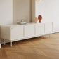 Contemporary TV Console Wooden White Media Console with Doors Clearhalo 'furn' 'furn_tv_stands_entertainment_centers' 'Furniture' 'Living Room Furniture' 'TV Stands & Entertainment Centers' 'TV Stands & Media Storage Furniture' 'tv_stands_entertainment_centers' 7309274