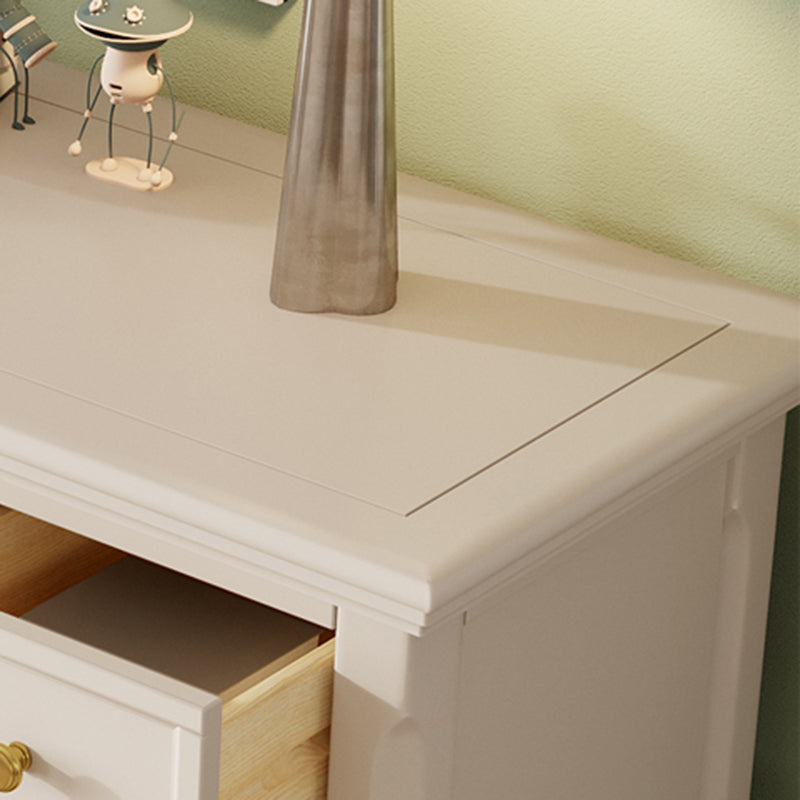 Tocador de madera tocador de cofre de almacenamiento glam clásico para dormitorio