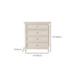 Commode en bois Classic glam rangement coffre commode pour chambre à coucher