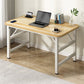 Contemporary Folding Office Desk Home Writing Desk with H-Shape Base , 29.5" H Natural Clearhalo 'furn' 'furn_office_desk' 'Furniture' 'Office Desks' 'Office Furniture' 'office_desk' 7309382